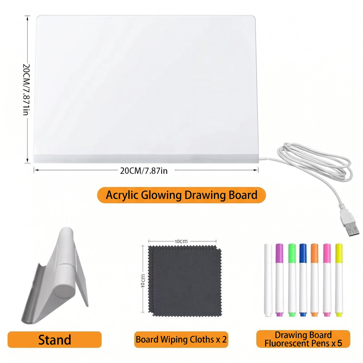 🌈✨ Magic LED Light-Up Drawing Board 🎨💡 Reusable Glow Art Kit for Kids 🖍️🌟 Colorful Doodle & Tracing Board 🎁🎄 Fun Creative Gift for Boys & Girls